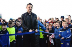 Snapshot: Robbie Keane helped out his old club Crumlin United yesterday