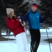 Watch local news reporter pass out then amazingly continue her segment