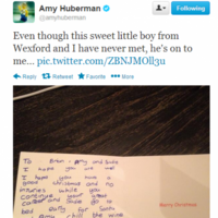 Tweet Sweeper: Amy Huberman got an adorable Christmas card from a kid