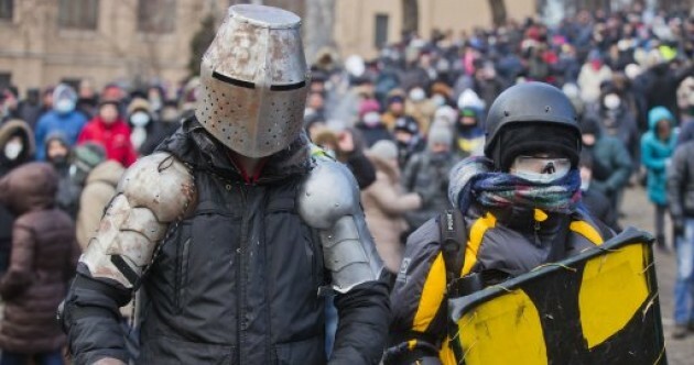 Hundreds wounded as police and protesters clash in freezing temperatures in Ukraine