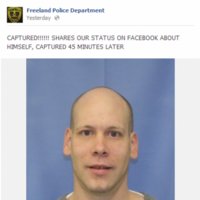 Man shares his own 'Wanted' pic on Facebook... gets caught 45mins later
