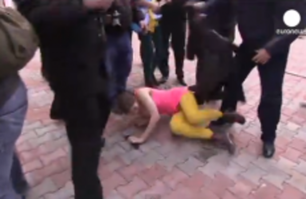 Shocking Video Shows Pussy Riot Members Being Whipped And