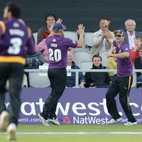 We don't like cricket* but we love this brilliant two-man catch
