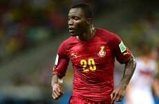 Take a bow Kwadwo Asamoah after this sublime cross for Ghana's goal against Portugal
