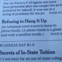 New York Times has to explain what a phone box is to its younger readers 