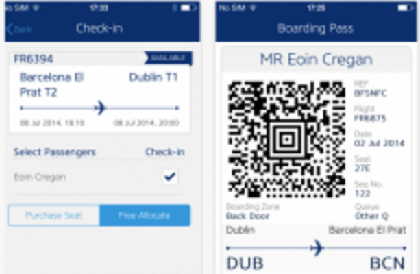New Ryanair app lets you use your phone as a boarding pass
