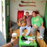 Some men in Limerick turned this old trailer into a perfect mobile pub