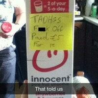 Don't touch Tadhg's &acirc;�&not;5 smoothie, OKAY? 