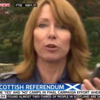 Kay Burley caught calling Scottish campaigner a "knob" on Sky News 