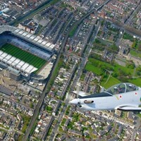 Flying high… here’s Croke Park before today’s All-Ireland excitement