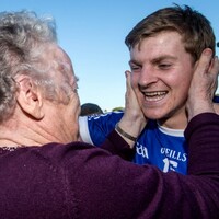 Snapshot - Podge Collins celebrates Clare county final win with his granny