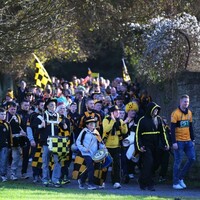 Austin Stacks fans took over Cork before the Munster club football final