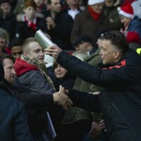 Louis van Gaal gave out Christmas presents to Man United fans yesterday