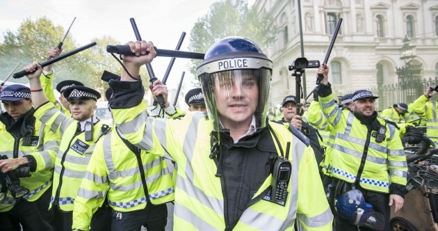 Anti-austerity protesters clash with police near Downing Street