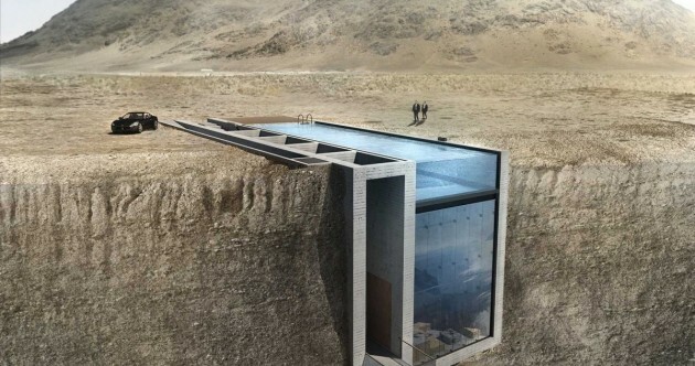 This incredible glass house will be built into a cliff above the Aegean sea