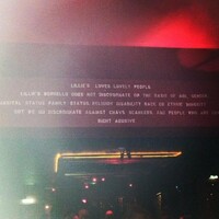 Lillie's: Our 'chavs and scangers' sign is not a mission statement