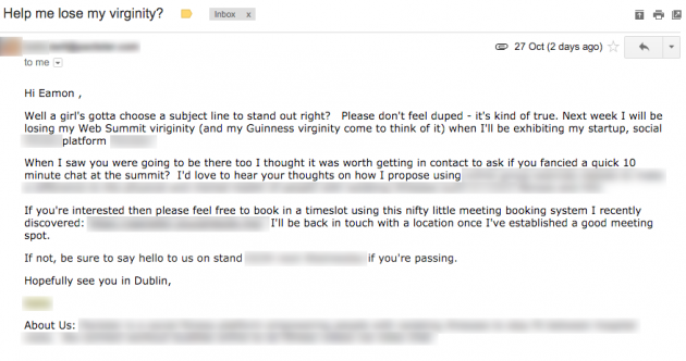 How not to win friends and influence people at the Web Summit