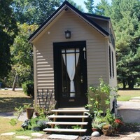 A family of three have made this tiny space their home 