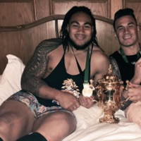 Only Ma'a Nonu could get away with wearing this vest... and THOSE SHORTS