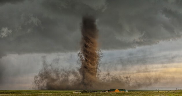 This photo of a tornado has been chosen as the best image of 2015 by National Geographic
