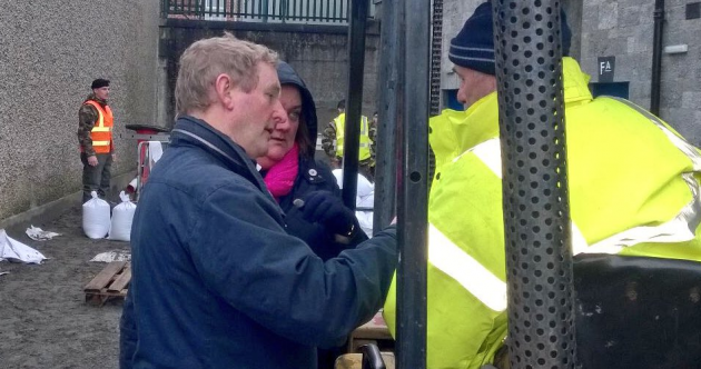 Where is Enda? The Taoiseach has made an appearance