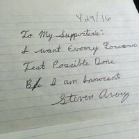 Making a Murderer’s Steven Avery has sent a personal note to his supporters from prison 