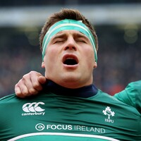 An emotional CJ Stander absolutely belted out Amhr&Atilde;&iexcl;n na bhFiann today