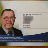 Waterford people won't be one bit happy with the address on this campaign leaflet... 