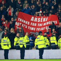 'It's time to say goodbye' - Arsenal fans unfurl banner pleading with Wenger to quit