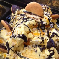 An ice cream parlour in Wexford serves this gorgeous Jaffa Cake gelato