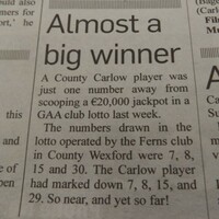 The most Irish news item ever has been spotted in a Carlow paper 