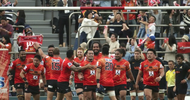 Japanese side Sunwolves shock fellow new boys to earn first Super Rugby win