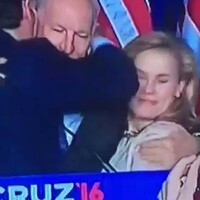 Ted Cruz elbowing his wife in the face is the most awkward Vine you'll see today