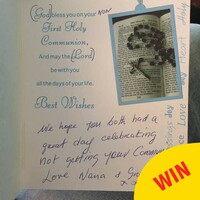 This 'non-First Holy Communion' card from an Irish granny is just wonderful