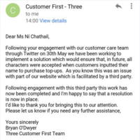 This Irish girl managed to get Three to sort out their 'no fadas' policy 