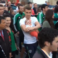 Watch: Thousands line the streets as Seamus Coleman paraded through Killybegs 