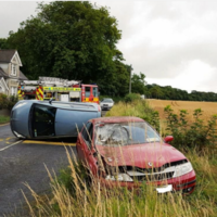 Somehow nobody was injured in this crash in Dublin