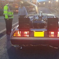 The Garda&Atilde;&shy; pulled over a DeLorean and made an excellent Back to the Future reference