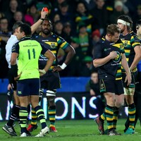 Hartley sees red as Leinster's pack send the Saints marching to bonus-point defeat