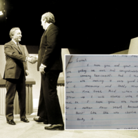 A Donegal child wrote a letter to Garret FitzGerald in 1984 having a sly dig at Charlie Haughey 