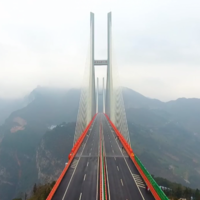 The world's highest bridge is more than four Spires tall and it just opened in China