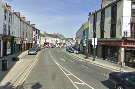 File photo of Pearse Street in Mullingar, Co Westmeath, where Andrew Dolan (20) was assaulted before Christmas.