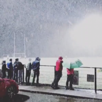 Wales' Shane Williams bagged 0-4 in his Gaelic football debut on a freezing night in Donegal