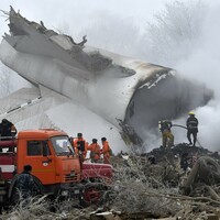 37 dead after Turkish cargo plane hits village in Kyrgyzstan 