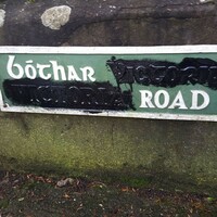 A protest group is painting over the names of 'British-sounding' streets in Cork