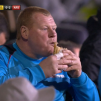 After pie-gate fallout, Sutton forced into playing right-back in goal