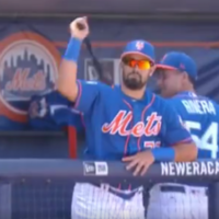 You'll never be as cool as Luis Guillorme catching a flying baseball bat so don't bother trying