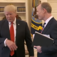'Ok, it&acirc;��s enough': Trump cuts short interview when pushed over Obama wiretap claim 
