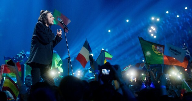 Portugal scores first ever Eurovision with simple ballad (and not a glitzy backup dancer in sight)