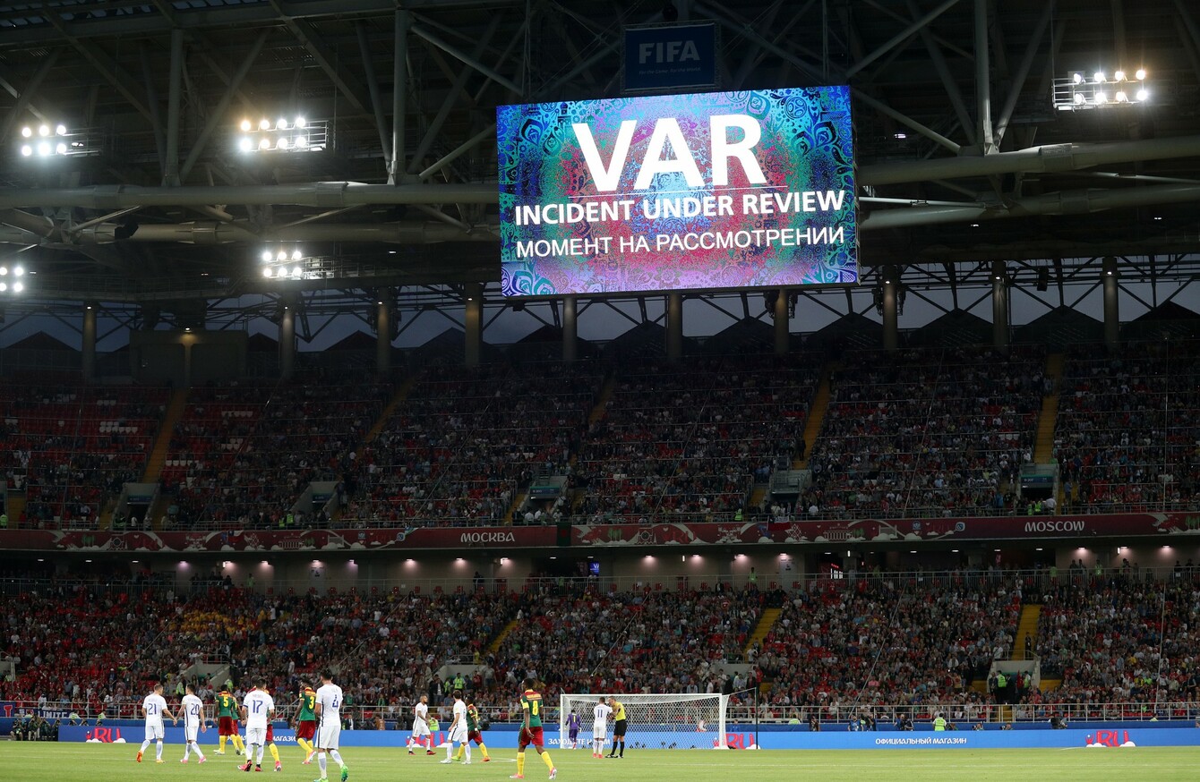 Risultati immagini per var video assistance referee confederations cup